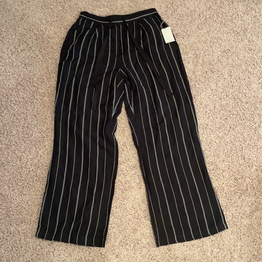 Linen Wide-leg Pants